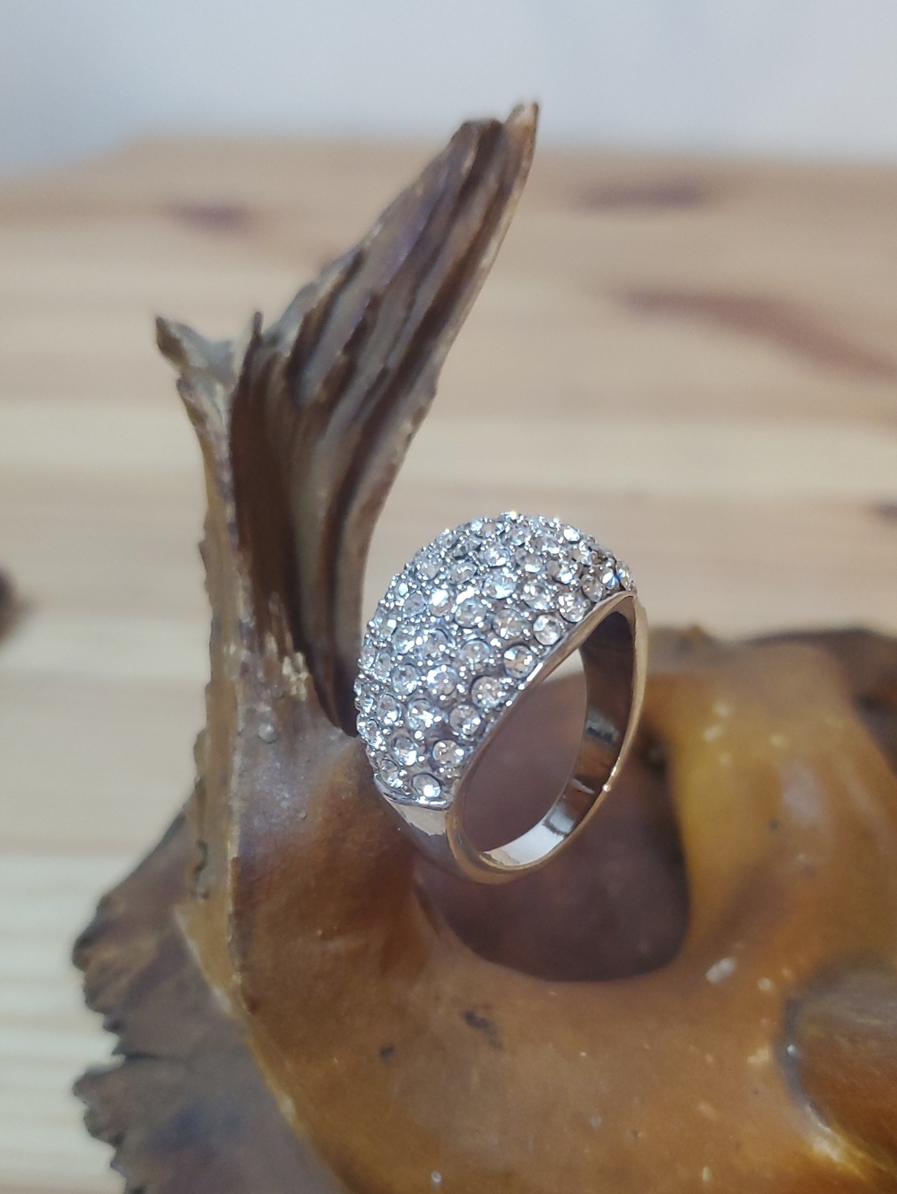Silver rhinestone Ring DZ